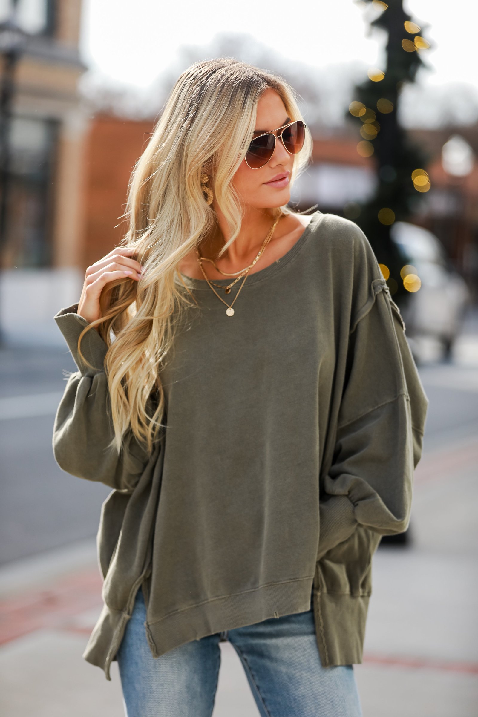 Abigail Mocha Oversized Pullover MB4