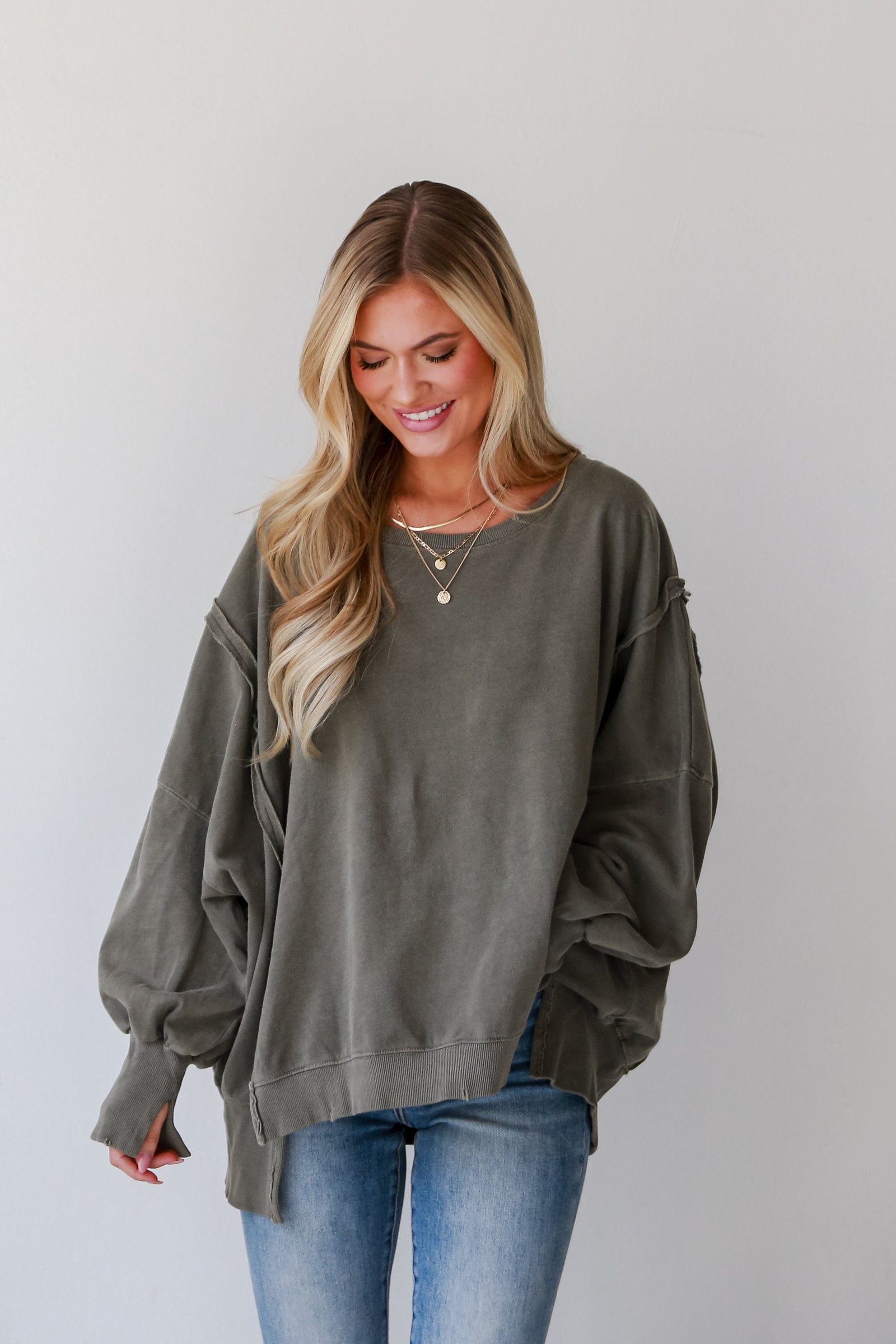 Abigail Mocha Oversized Pullover MB4