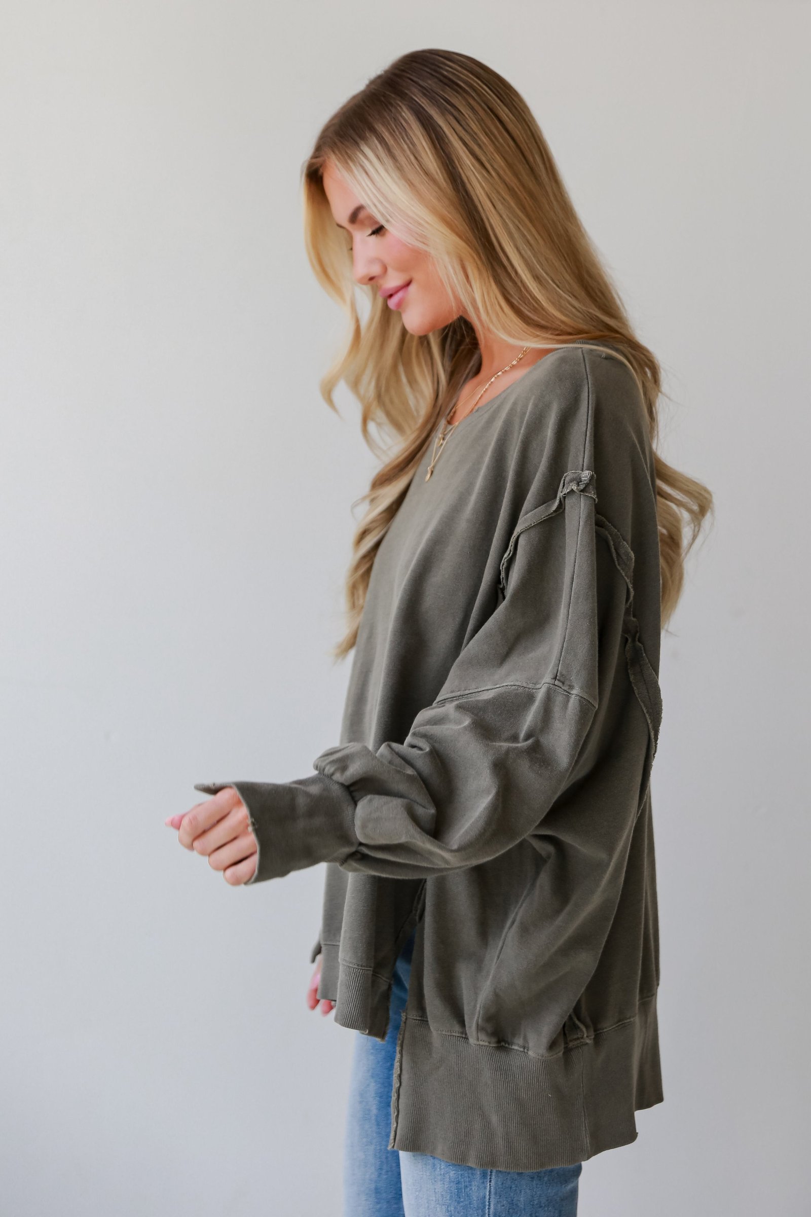 Abigail Mocha Oversized Pullover MB4