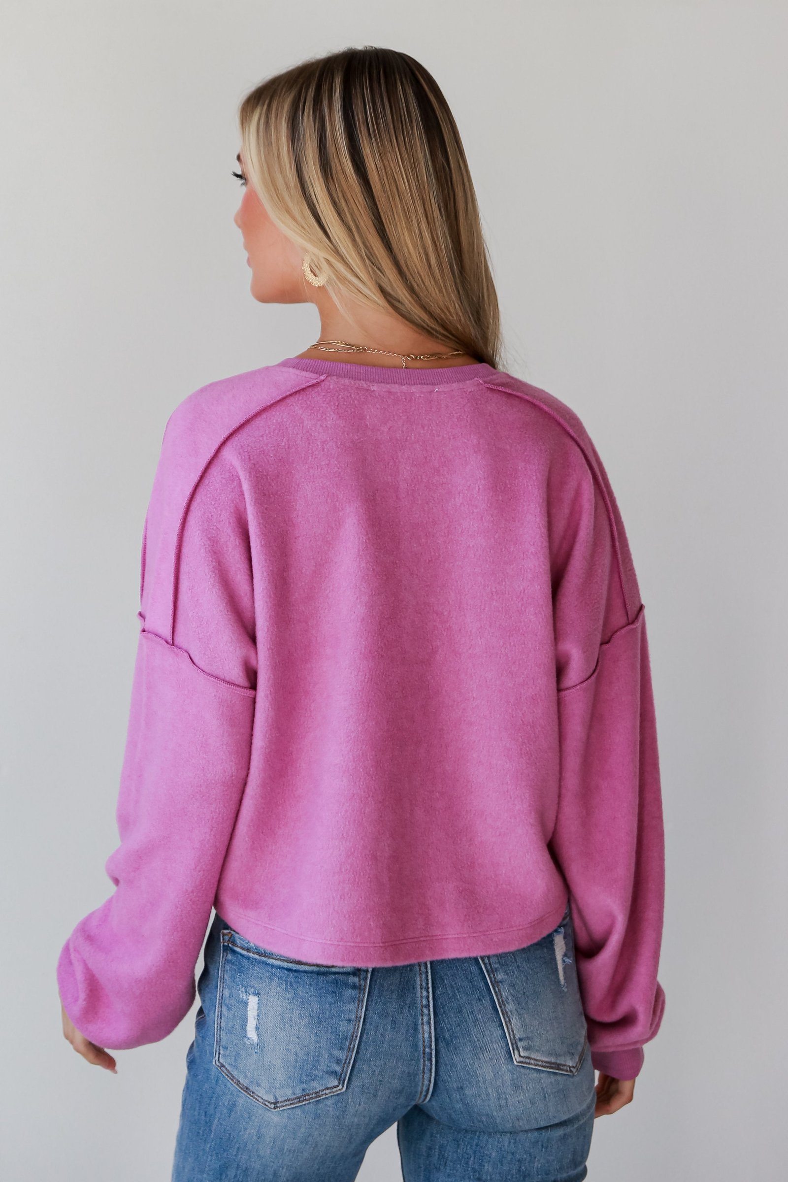 Jade Orchid Fleece Henley Top MB3